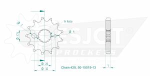 Ritzel für Derbi Hercules MZ Sachs für KTM 13...
