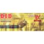 DID X-Ring Kette 530 VX gold/schwarz mit 124 Gliedern offen mit Hohl-Niet-Schloss