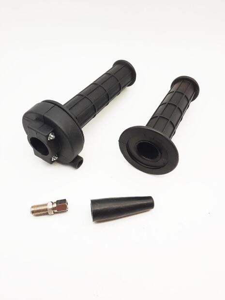 Schnellgasgriff Universal schwarz standard mit geradem Gaszu