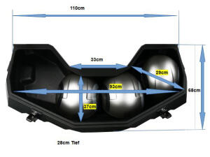 Koffer XL Cargo Box für CF Moto CForce 450 520 625 820 850 1000