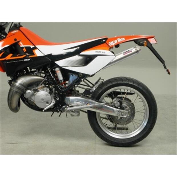 Auspuff passend für APRILIA MX 125ccm 125 Bj 04-08 Komplettanlage Alu