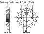 Ritzel für HONDA CB250 RS MC02,MD02 Baujahr 80-84 mit 14 Zähnen
