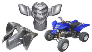 Vordere Kotflügel Front Custom schwarz Quad ATV...