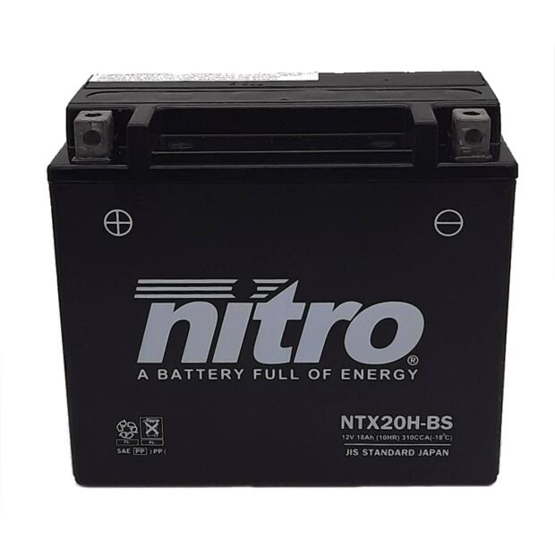 NITRO Batterie passend für ARCTIC CAT EXT (Carb) Bj 95-96 (YTX20H-BS)