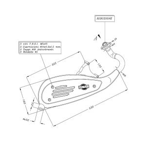 SITO Auspuff passend für PIAGGIO VESPA 50ccm S 50...