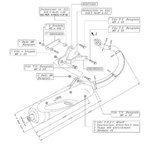 SITO Auspuff passend für KYMCO Yup 50ccm 50 Bj 04-05...