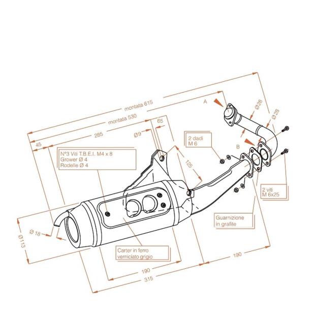 SITO Auspuff passend für PIAGGIO Zip 50ccm 50 KAT Bj -99 SITO PLUS