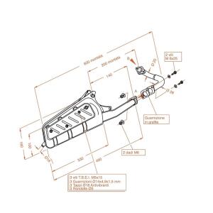 SITO Auspuff passend für PIAGGIO Free 50ccm 50 Bj...