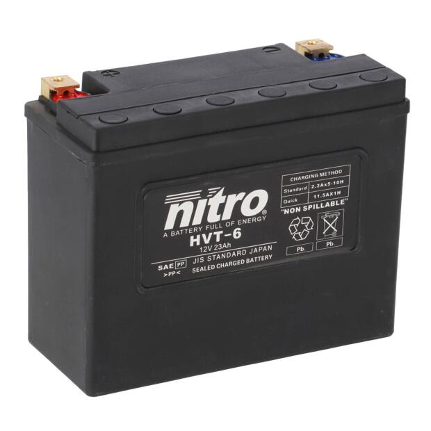 NITRO HVT-Batterie passend für POLARIS 500 Wide Track Bj 89-11