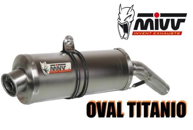 MIVV Auspuff für KAWASAKI ZX-6 R 636 03-04 OVAL TITAN SLIP-ON hochgelegt
