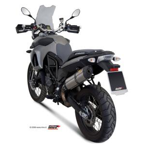 MIVV SUONO Edelstahl mit Carbon-Endkappe SLIP-ON für BMW F 650 GS Bj. 08-12