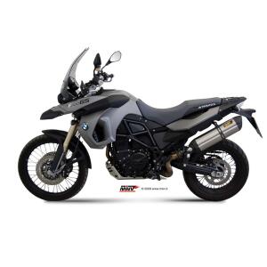 MIVV SUONO Edelstahl mit Carbon-Endkappe SLIP-ON für BMW F 650 GS Bj. 08-12