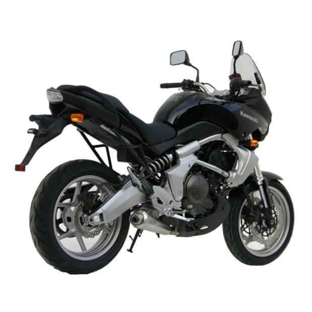 MIVV Auspuff X-cone Edelstahl SLIP-ON für KAWASAKI ER-6n / f 650 ccm Bj. 05-11