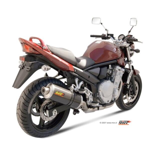 MIVV Auspuff OVAL Edelstahl SLIP-ON für SUZUKI GSF 650 BANDIT 650 ccm Bj. 07-15
