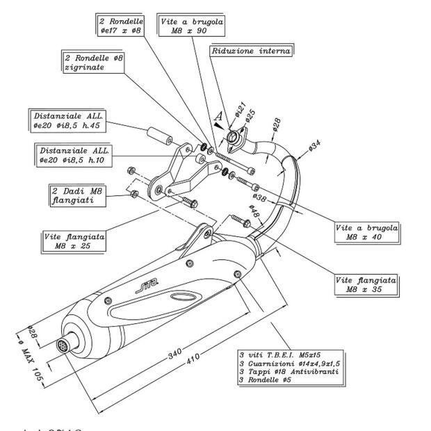 SITO Auspuff passend für GILERA Runner 50ccm 50 SP Bj 44535 SITO PLUS