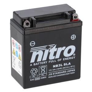 NITRO Batterie passend für KAWASAKI KDX 125 ab Bj 90...