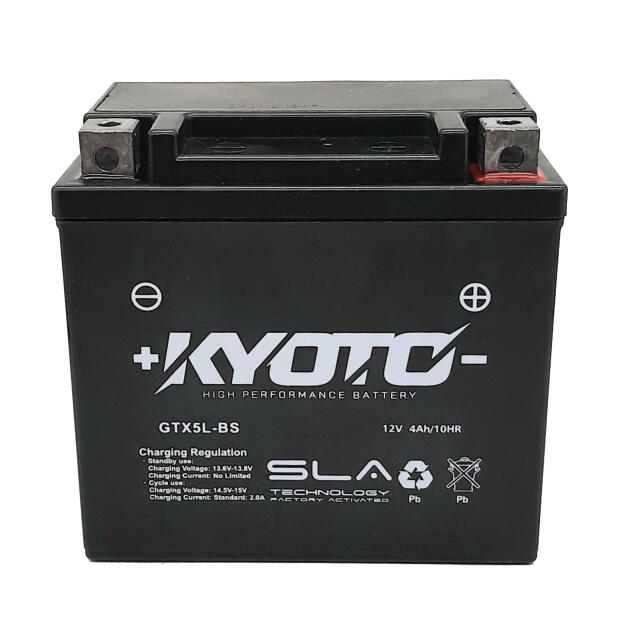KYOTO Batterie passend für PEUGEOT Elyseo 100 Bj 98-01 (YTX5L-BS)
