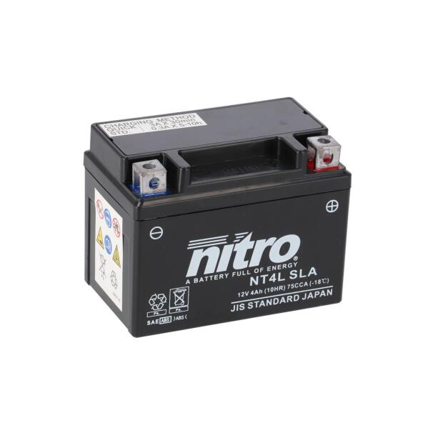 NITRO Batterie passend für MBK Evolis ab Bj 94 (YB4L-B)