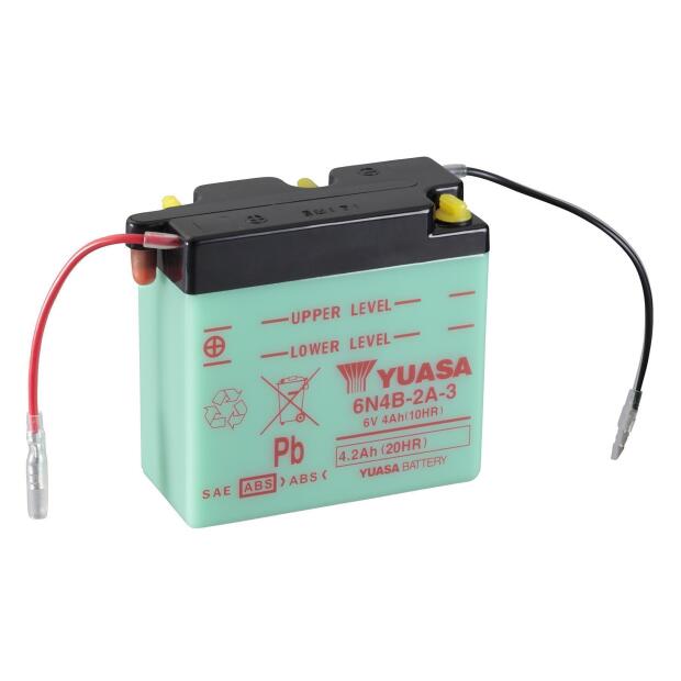 YUASA Batterie passend für YAMAHA RD 80 MX 5G1 80ccm Bj 81-84 (6N4B-2A-3)
