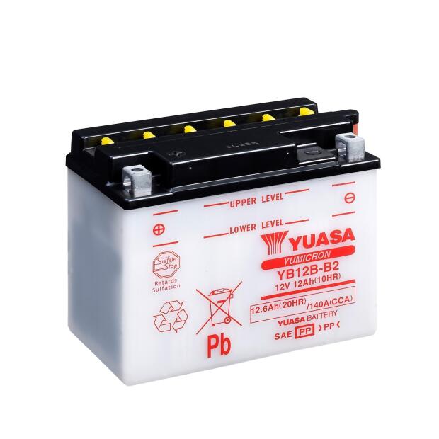 YUASA Batterie passend für SUZUKI GS 450 450ccm Bj 83-88 (YB12B-B2)