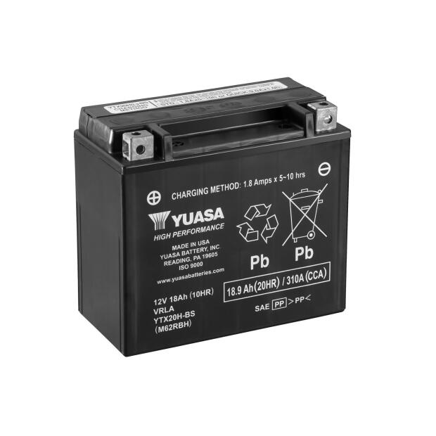 YUASA Batterie für MOTO GUZZI Norge 1200 09-13 YTX20CH-BS