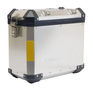 SIFAM Koffersatz mit Halter passend für BMW R1200GS 2004-2012 1x38 + 1x45 Liter silber