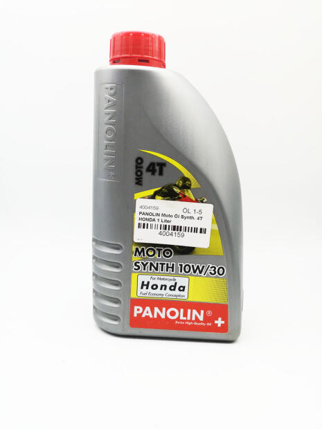PANOLIN Mototoröl MOTO SYNTH 10W/30 4T HONDA 1 Liter