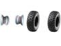 Wheels mounted 21x7-10 30j SUN-F