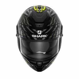 SHARK Integralhelm SPARTAN GT E-BRAKE schwarz-grau-gelb matt Größe S