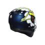 AGV Integralhelm K3 SV BUBBLE BLUE/WH/YELLOW FLUO XS  (53-54cm)