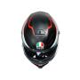 AGV Integralhelm K5 S THUNDER MATT BLACK/WHITE/RED ML  (58cm)