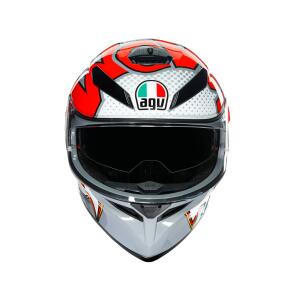 AGV Integralhelm K3 SV BUBBLE GREY/WHITE/RED L  (59-60cm)