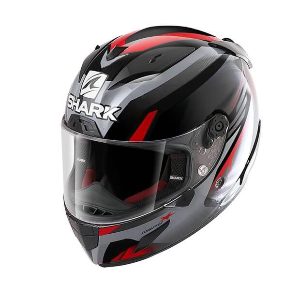 SHARK Integralhelm RACE-R PRO ASPY schwarz-rot-grau Größe XS