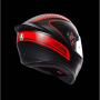 AGV Integralhelm K1 WARMUP MATT BLACK/RED S  (55-56cm)