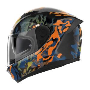 NOLAN Integralhelm N60-6 FOXTROT schwarz-blau-orange-oliv Gr. M