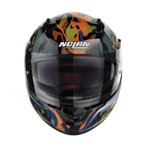 NOLAN Integralhelm N60-6 FOXTROT schwarz-blau-orange-oliv Gr. M