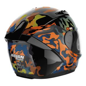 NOLAN Integralhelm N60-6 FOXTROT schwarz-blau-orange-oliv Gr. M