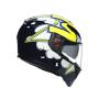 AGV Integralhelm K3 SV BUBBLE BLUE/WH/YELLOW FLUO XXL  (63-64cm)