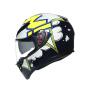 AGV Integralhelm K3 SV BUBBLE BLUE/WH/YELLOW FLUO XXL  (63-64cm)