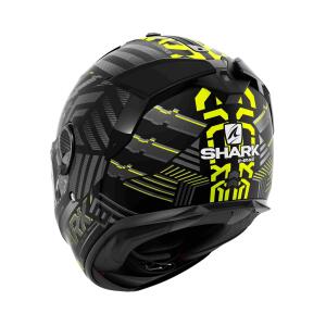SHARK Integralhelm SPARTAN GT E-BRAKE schwarz-grau-gelb matt Größe XL