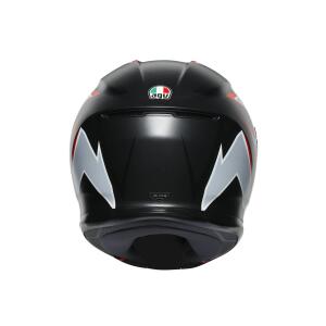 AGV Integralhelm K6 FLASH MATT BLACK/GREY/RED ML  (58cm)