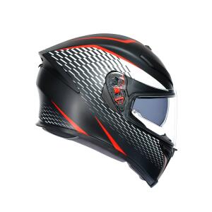 AGV Integralhelm K5 S THUNDER MATT BLACK/WHITE/RED XXL  (63-64cm)