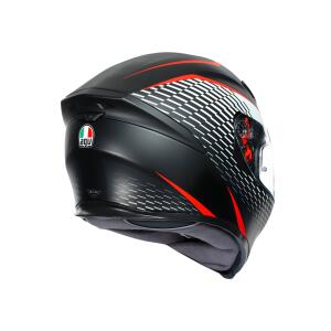 AGV Integralhelm K5 S THUNDER MATT BLACK/WHITE/RED XXL  (63-64cm)