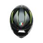 AGV Integralhelm K6 FLASH GREY/BLACK/LIME S  (55-56cm)