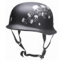REDBIKE Helm RK-305 SKULL Farbe matt schwarz-weiß Größe 56 (S)