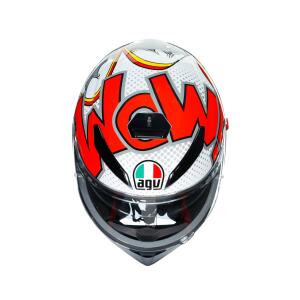 AGV Integralhelm K3 SV BUBBLE GREY/WHITE/RED MS  (57cm)