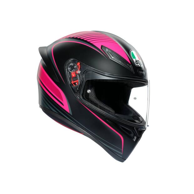 AGV Integralhelm K1 WARMUP BLACK/PINK ML  (58cm)