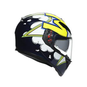 AGV Integralhelm K3 SV BUBBLE BLUE/WH/YELLOW FLUO L...