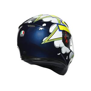 AGV Integralhelm K3 SV BUBBLE BLUE/WH/YELLOW FLUO L  (59-60cm)