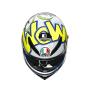 AGV Integralhelm K3 SV BUBBLE BLUE/WH/YELLOW FLUO L  (59-60cm)